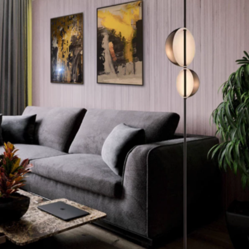 Minimalistic Double Head Floor Lamp