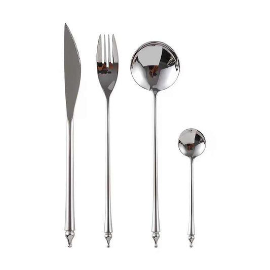 Creative European Style Thin Handle Cutlery Set