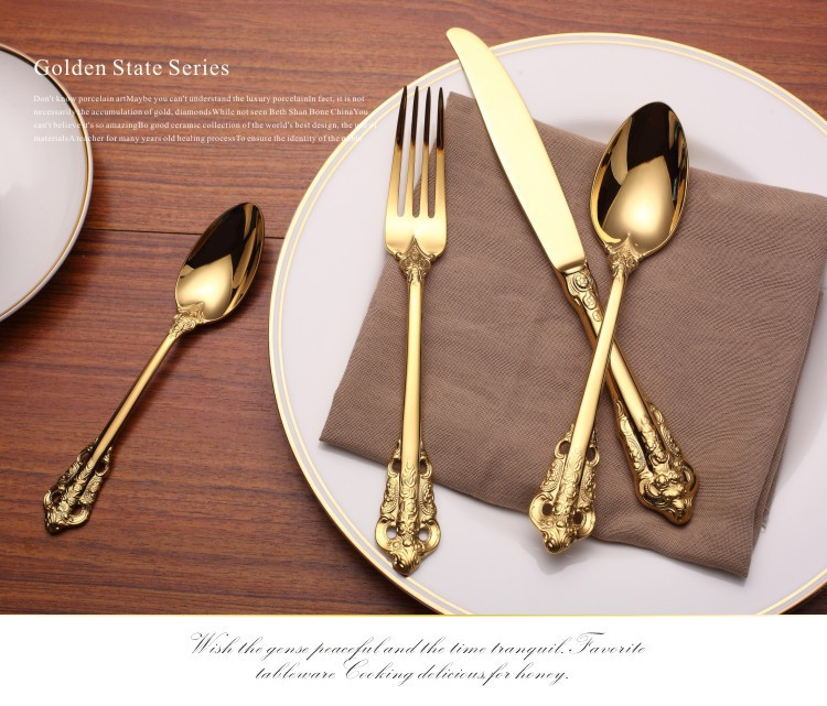 Baroque Style Modern Royal Cutlery Set
