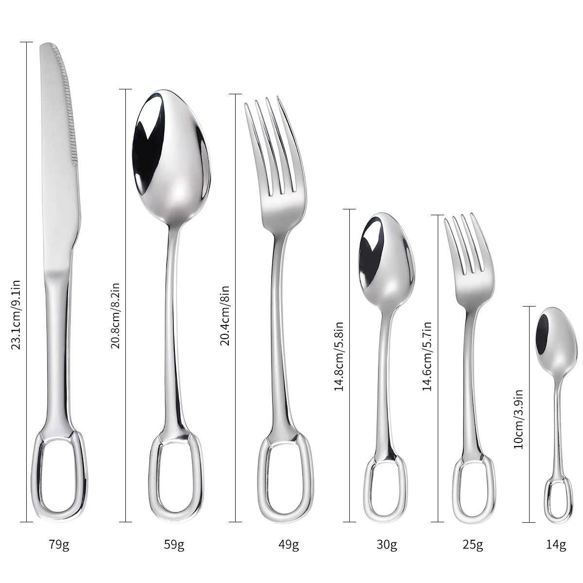 Hanging Hole Cutlery Set