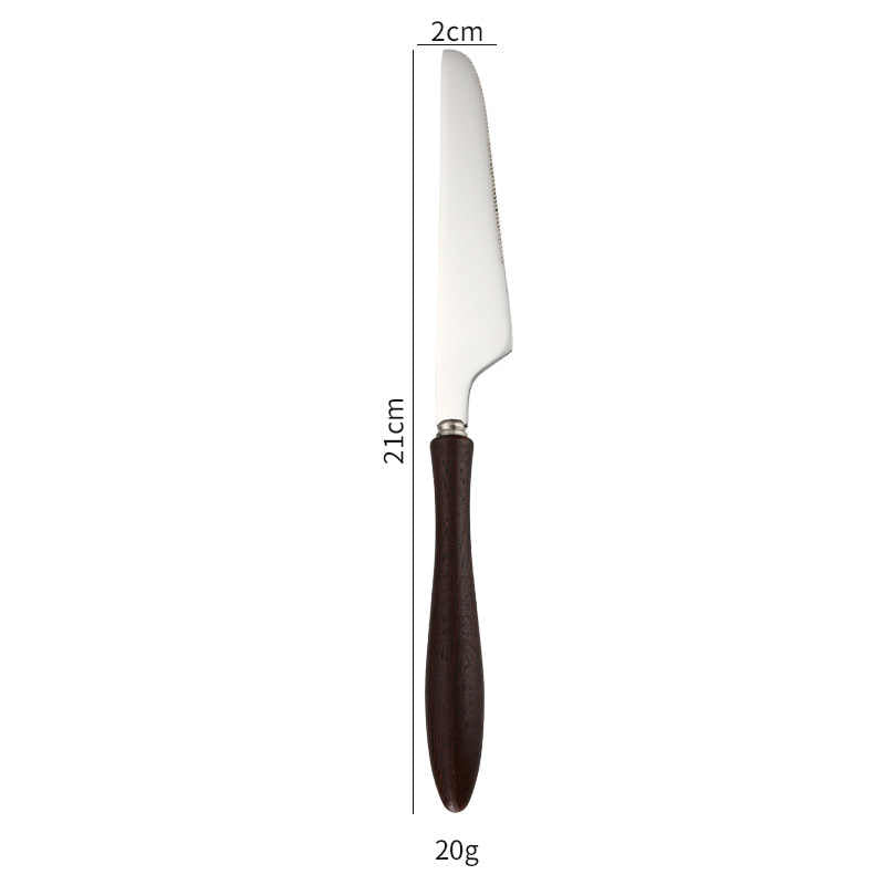 Ingrit Wooden Handle Cutlery Set