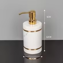 Luxury White Natural Marble Bathroom Set