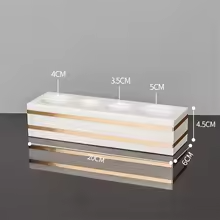 Luxury White Natural Marble Bathroom Set