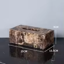 Dark Natural Marble Bathroom Set