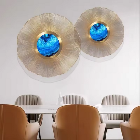 Luxury Blue&Gold Wall Decor