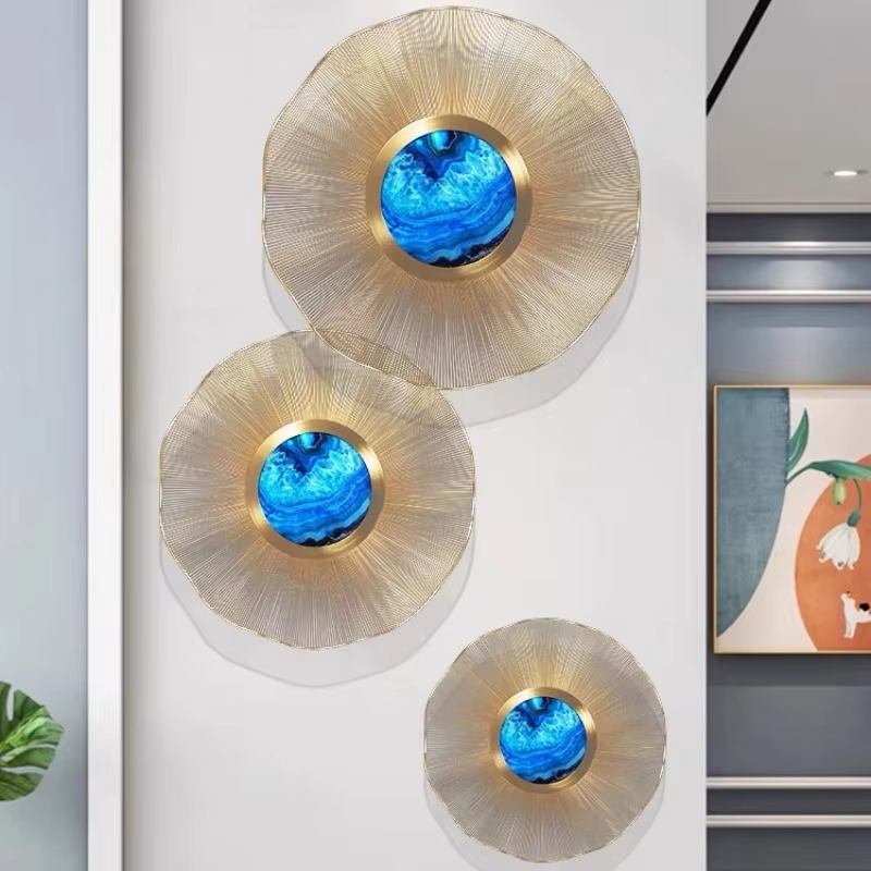 Luxury Blue&Gold Wall Decor