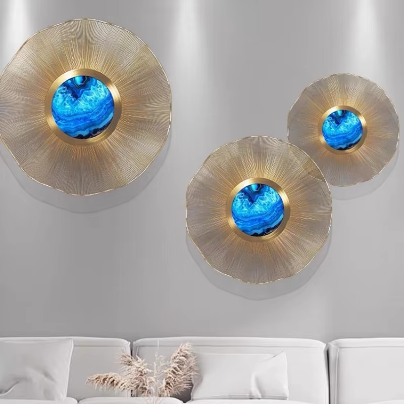 Luxury Blue&Gold Wall Decor