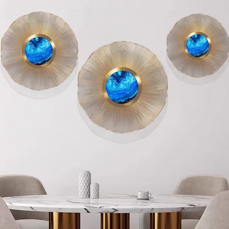 Luxury Blue&Gold Wall Decor