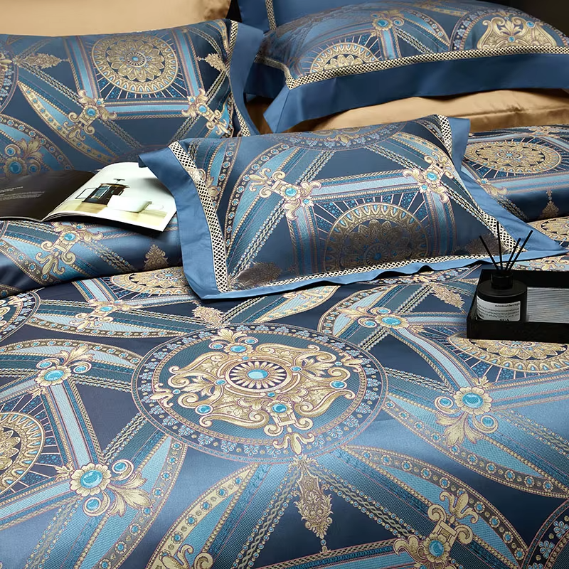 Egyptian Cotton Luxurious Shiny Glossy Bedding Set