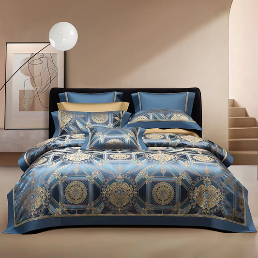 Egyptian Cotton Luxurious Shiny Glossy Bedding Set