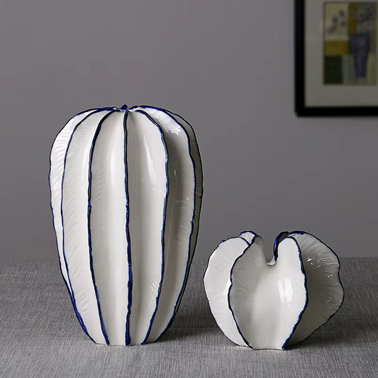 Nordic Creative Starfruit Shaped Ceramic Vase