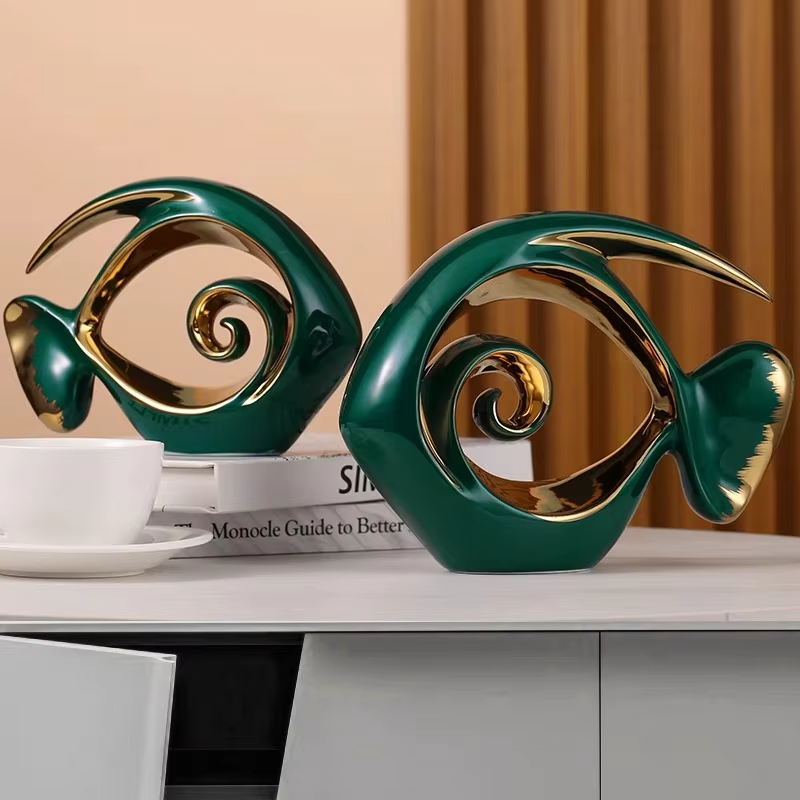 Hand Made Nordic Ceramic Fish Set