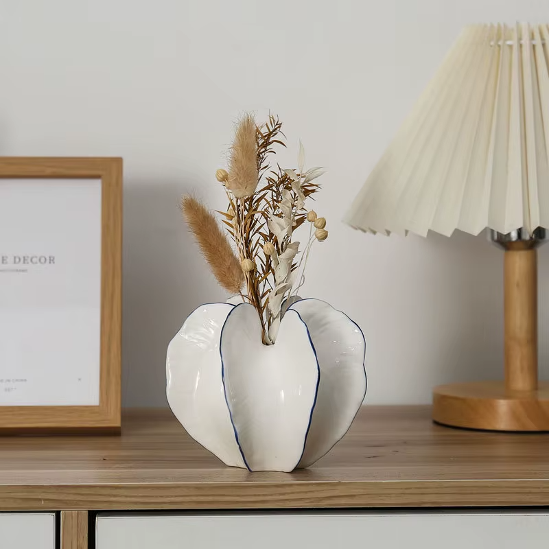 Nordic Creative Starfruit Shaped Ceramic Vase