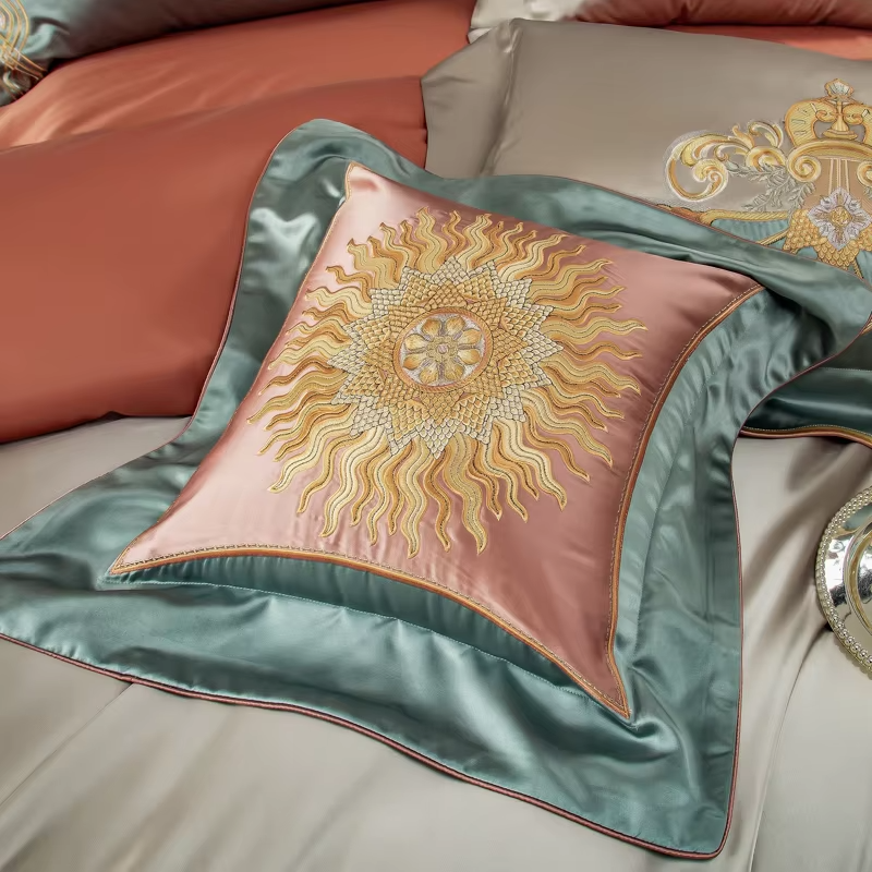 Seline 600TC Cotton Satin Feel Luxury Bedding Set