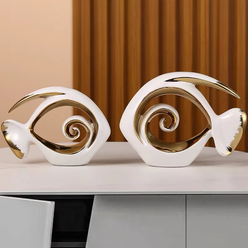 Hand Made Nordic Ceramic Fish Set