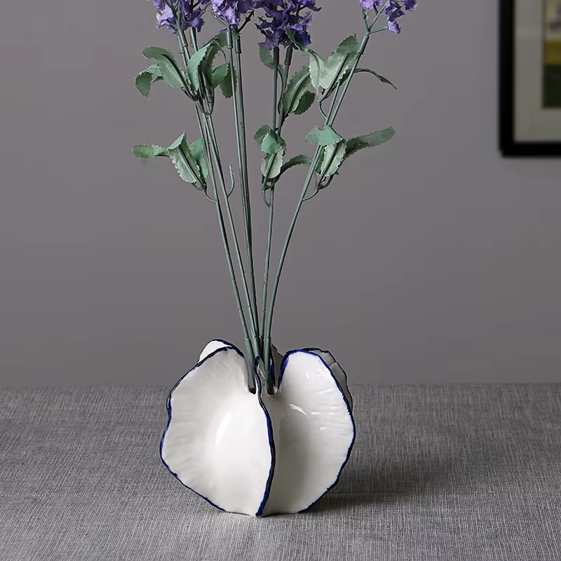 Nordic Creative Starfruit Shaped Ceramic Vase