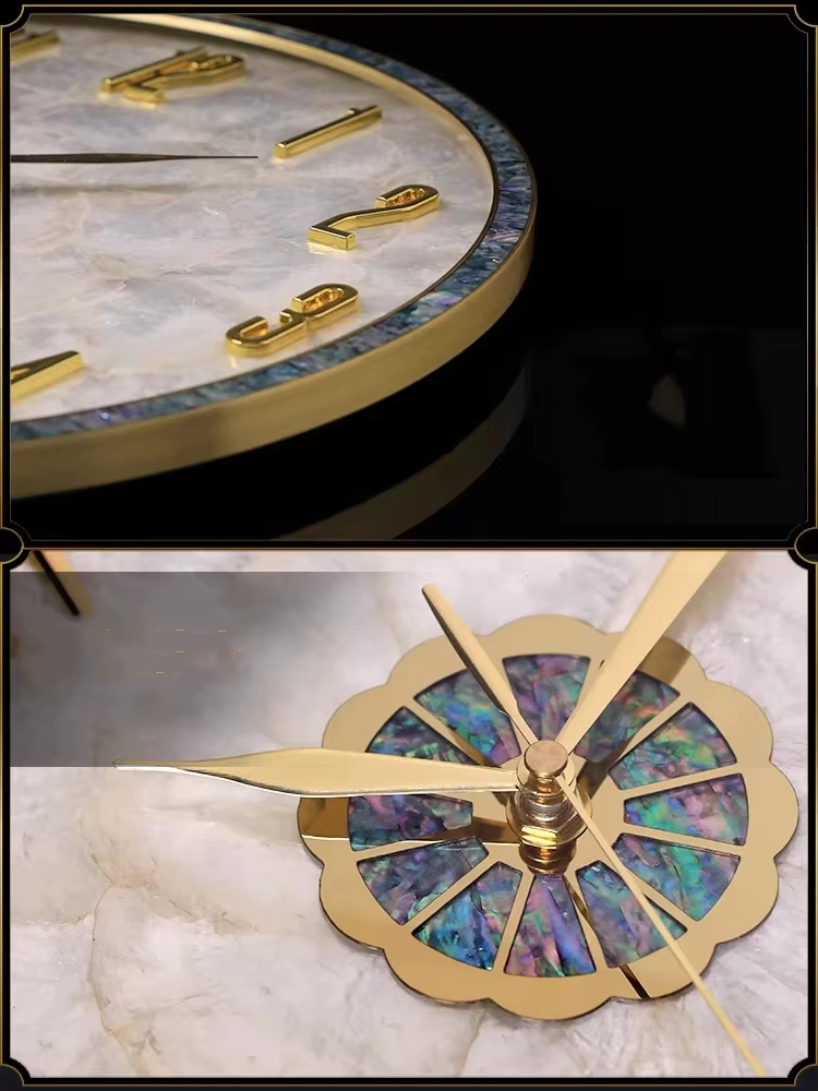 Luxury Mother of Pearl Digital Wall Clock