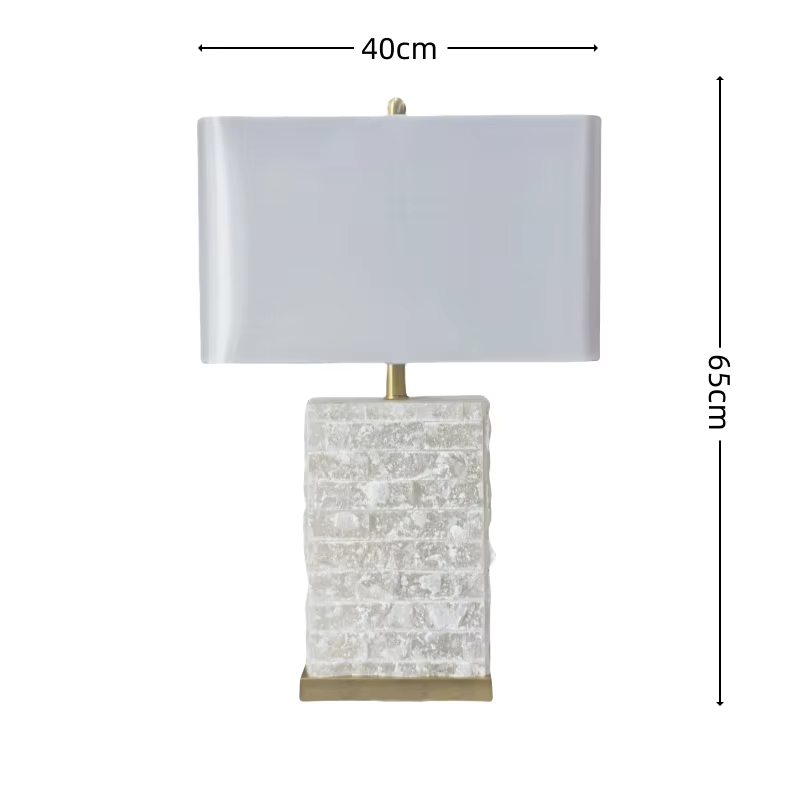 Spanish Retro Alabaster Table Lamp Natural Marble