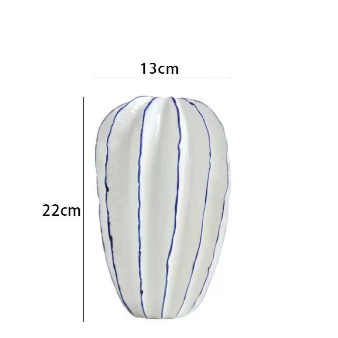 Nordic Creative Starfruit Shaped Ceramic Vase