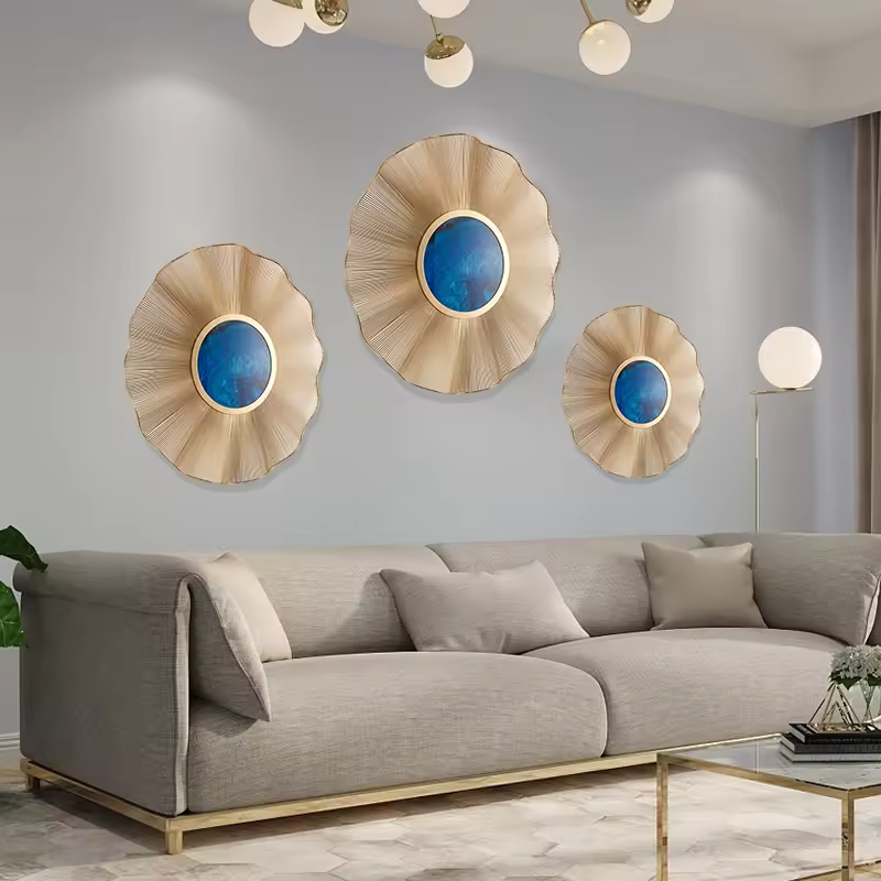 Luxury Blue&Gold Wall Decor